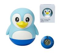 TensCare Digi Penguin Termometro Bagno Bambini - Pinguino Galleggiante con LCD, LED Calore, Silicone Senza BPA, Batteria Lunga Durata