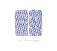 Tenscare E-CM5090 50x90mm Cuscinetti per elettrodi riutilizzabili per unità TENS, EMS IFT (x2), blu