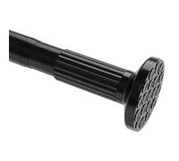 Tension Curtain Rod, 51-126 pollici, Spring Closet Rod, for Windows or Shower, Easy to Install, No Drilling, No Drilling, No Rust, for Bathroom, Rod Ø 1,26 pollici, nero, umidimile