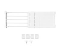 Tension Shelf 24cm Width | Adjustable Closet Divider & Cabinet Organizer | No Drill Storage Rack for Wardrobe / Bathroom / Kitchen | Holds Up to 20kg (50-80cm / 19.7-31.5in Length)