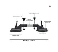 Tensionatore for piano di lavoro con ventosa a doppio vuoto professionale e regolabile for granito, pietra e marmo,Lavorare in modo efficiente(Blauw)