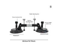 Tensionatore for piano di lavoro con ventosa a doppio vuoto professionale e regolabile for granito, pietra e marmo,Lavorare in modo efficiente(Oranje)