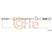 Tensione cavo cambio 10.2450 COFLE per FORD TRANSIT Autobus TRANSIT Furgone