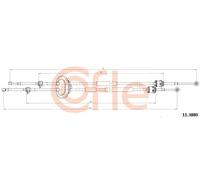 Tensione cavo cambio 11.3880 COFLE per PEUGEOT 207 207 SW 207 CC