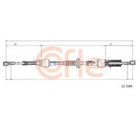 Tensione cavo cambio 12.7284 COFLE per FIAT DUCATO Autobus DUCATO Furgone