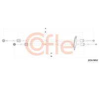 Tensione cavo cambio 2CB.FI012 COFLE per FIAT DOBLO Pianale piatto/Telaio