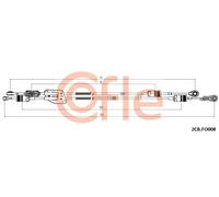Tensione cavo cambio 2CB.FO008 COFLE