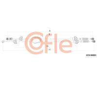 Tensione cavo cambio 2CB.NI003 COFLE per NISSAN QASHQAI / QASHQAI +2 I
