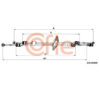 Tensione cavo cambio 92.2CB.RE004 COFLE per RENAULT MASTER III Furgone