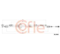 Tensione cavo cambio Cambio manuale a 5 marce 10.2463 COFLE per FORD FOCUS II