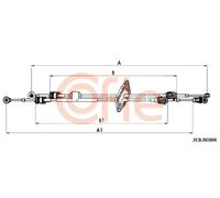 Tensione cavo cambio Cambio manuale a 6 marce 2CB.RE004 COFLE per RENAULT