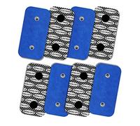 TENSPAD SILVER Elettrodi Premium in Argento - Compatibili Compex Snap (8 pads 50x100mm (2 SNAP))