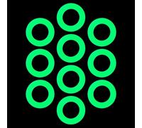 Tent Canopy Nail Ring - 10 pezzi Portable Fluorescent Tent Stake Rings | Reusable Canopy Nail Ring For Parties | Stake Rings | Ground Stake | Trips Stakes and Pegs