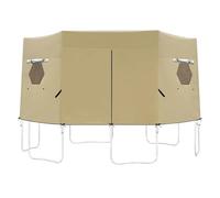 Tent for Trampolino - Trampolino Canopy | Brown Color Sun Protection Sunshade Cover, Easily Adjustable Foldable Waterproof Tear Resistant Tent Cover Shelter Portable for Lawn Patio Backyard