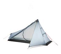 Tent Oudoor Camping Tent 3 Season 1 Single Person Nylon Silicon Coating Tent for Hiking Travel (Grey 220x105cm) Beautiful Scenery