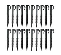 Tent Pegs, Stakes, 5.71x1.06x0.43 Inches Heavy Duty Camping Accessories, Canopy Spikes for Greenhouse Picnic Travel Beach Tarps Garden Sunshades Setup, 20 Pieces