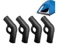 Tent Pole Connectors - 4-Pack 130° Elbow Joints | Nylon Repair Fittings