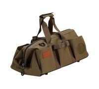 Tent Stake Bag - Ground Storage Divider Plate, Foldable Camping Carrier, Hiking Peg Pouch, Outdoor Case, Heavy Duty Black Vessel for Beach and Soil