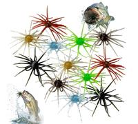 Tentacle Creature Lure, 12 esche galleggianti morbide per ricci di mare, 6 cm, esche da pesca realistiche con molteplici tentacoli per trote, spigole, crampi