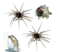 Tentacle Creature Lure, 2 esche galleggianti morbide per ricci di mare, 6 cm, esche da pesca realistiche con molteplici tentacoli per trote, spigole, crampi