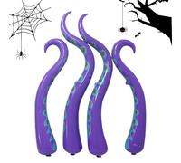 Tentacolo gonfiabile di polpo di Halloween, in PVC, impermeabile, decorazione per le vacanze, gonfiabili, tentacoli di polipo, spaventosi oggetti di scena per Halloween, per cortile, porta d'ingresso