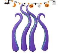 Tentáculo Inflable Del Pulpo De Halloween, Decoración Impermeable Del Pulpo Del PVC De Los Tentáculos Del Soplo Para Arriba, Accesorio Del Tejado De La Ventana De La Puerta Principal De Halloween
