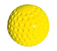 TentandTable Pallina gialla con fossette | Baseball | Pratica di battuta | Cabina da schiacciare | Diametro 22,9 cm | Poliplastica gialla con fossette per la presa | (12) palline