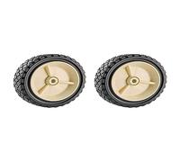 Tente 09259 - Ruota per tosaerba da giardino - in polietilene - Diametro 175 mm/Spessore 38 mm/Foro 12 mm - Solido (Confezione da 2) Nero