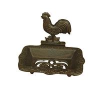 TentHome - Portasapone da parete in ghisa per bagno Gallo