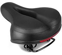 TentHome Sella Bici Comoda Morbido per Uomo Donna con Molle Ammortizzatore, Sella mtb Antiprostata con Foro Centrale, Sellino Bici, Sellini per Cyclette, City Bike, Mountain Bike, Accessori Biciclette
