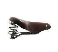 TentHome Sella di Velo Ultra Confortevole in Pelle per Uomo e Donna Retro, Selle per Bici da Città a Primavera, Sella MTB Comfort Uomo con Ammortizzazione Tradizionale Caffè