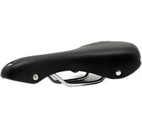 TentHome Selle Classic - Sella da bicicletta, stile vintage, per mountain bike, telaio in acciaio rivelato, colore: Nero