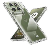 Tentoki 1 pezzo Cover per Motorola Edge 70, [Cuscino d'Aria Integrato] TPU Custodia Protettiva Antiurto Ultrasottile,previene l'ingiallimento,Trasparente