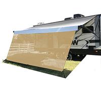 Tentproinc Tenda parasole per camper, 20,3 x 33,7 cm, in rete beige, con blocco UV, kit completo per camper, campeggio, rimorchio, tenda da sole, tettoia, riparo
