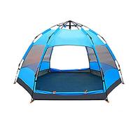 Tents Dome Frame Pop-Up Easy Pop Up Beach Sun Shelter 100% Waterproof Camping Sewn in Groundsheet 5/8 Person Family Camping
