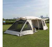 Tents for Camping 8 Person Tunnel Tent with 2 Bedroom, Spacious Living Area And Vestibule, Large Family Tents 3000mm Waterproof, UV50+, Glamping Tent for Fishing, Hiking, Sports, And Traveling Vision
