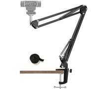 Tentucro Supporto per webcam da scrivania per fotocamera Logitech Webcam C922 C930e C930 C920 C615 ecc. Filettatura 1/4"