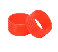 Tenuta per Racchetta da Tennis dal Design Raffinato di Fissaggio in Silicone Riutilizzabile per Appassionati di Tennis 2 Pezzi/Set (Rosso)