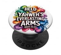 Tenuto tra le braccia eterne di Yahweh PopSockets PopGrip Adesivo