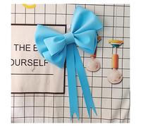 TENVORA Fiocco Grande,Satin Ribbon Bow Decorazioni Decorazione Natalizia Big Bow Shop Display Hedding Arch Birthday Party Festivity Occasioni Auto Giant(Blue,50cm Material Bag)