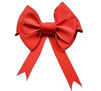 TENVORA Fiocco Grande,Satin Ribbon Bow Decorazioni Decorazione Natalizia Big Bow Shop Display Hedding Arch Birthday Party Festivity Occasioni Auto Giant(Red,50cm Material Bag)