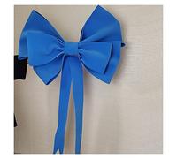 TENVORA Fiocco Grande,Satin Ribbon Bow Decorazioni Decorazione Natalizia Big Bow Shop Display Hedding Arch Birthday Party Festivity Occasioni Auto Giant(Deep Blue,80cm Material Bag)