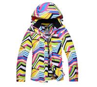 TENVORA Giacca Da Sci Pantaloni Set,Pantaloni Da Sciimperm Donne Vestiti da neve Attraversando Ski Snowboard Set di Impermeabile Giacca costume esterno impermeabile + cinturino(Purple,M)