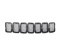 TENYELE 68317863AA Copertura anteriore in rete per auto Inserti Accessori Griglia Per 2017-2021 7pcs Inserto Griglia Per Kit Auto Anti-stratch Inserto Griglia Inserto Nero Trim Auto Luci Decorazione