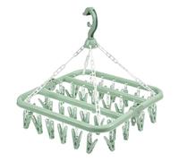 TENYELE Antivento 32 Clip Appendiabiti Struttura Rinforzata Organizzatori di Indumenti Pieghevole Ottimizzato Per Piccoli Spazi Extra Large Stendibiancheria Domestica