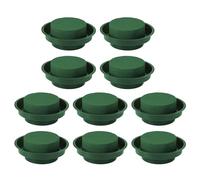 TENYELE Decorativo fiore che organizza argilla verde rotondo schiuma bagnata ritenzione acqua piatto di ceramica mestiere per gli appassionati di piante fioristi caffetteria