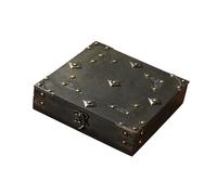 TENYELE Elegante scatola di immagazzinaggio dei monili della cassa di immagazzinaggio della struttura del legno per la conservazione di orecchini della collana che migliora l'estetica
