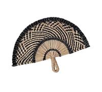 TENYELE Fatti a mano erba tessitura Fan Paglia Colorato Palmare Accessorio di Raffreddamento Per La Decorazione Della