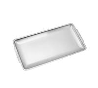 TENYELE Stampo antiaderente per pizza e torta, rettangolare, vassoio da forno, utensili da cucina, in acciaio inox, 3 misure e 2 colori, scegliere set di teglie da forno in acciaio inox