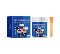 TENYELE Vernice antiruggine a base d'acqua da 300 g con pennello che offre un rivestimento protettivo resistente alle intemperie e colorato per superfici metalliche, vernice metallica resistente alle